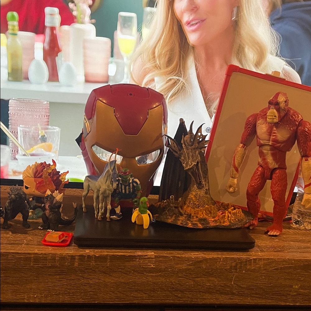 Iron Man Helmet and Action Figures Collection